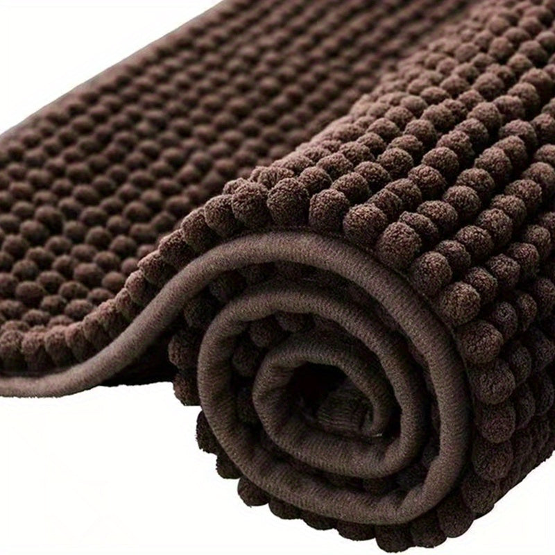 Tapis de bain en chenille moelleux
