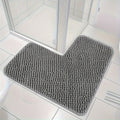 Tapis de douche en L moelleux