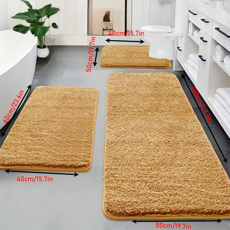 Ensemble de tapis de bain moelleux
