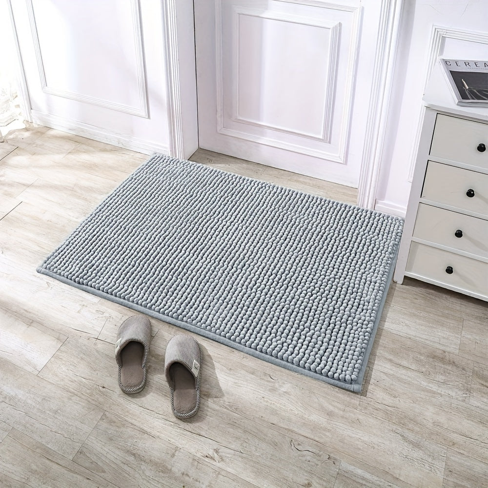 Tapis de bain en chenille moelleux
