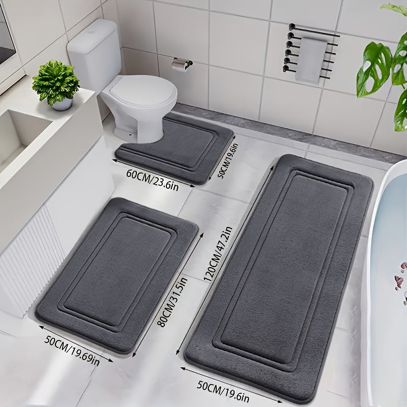 Ensemble de tapis de bain moelleux