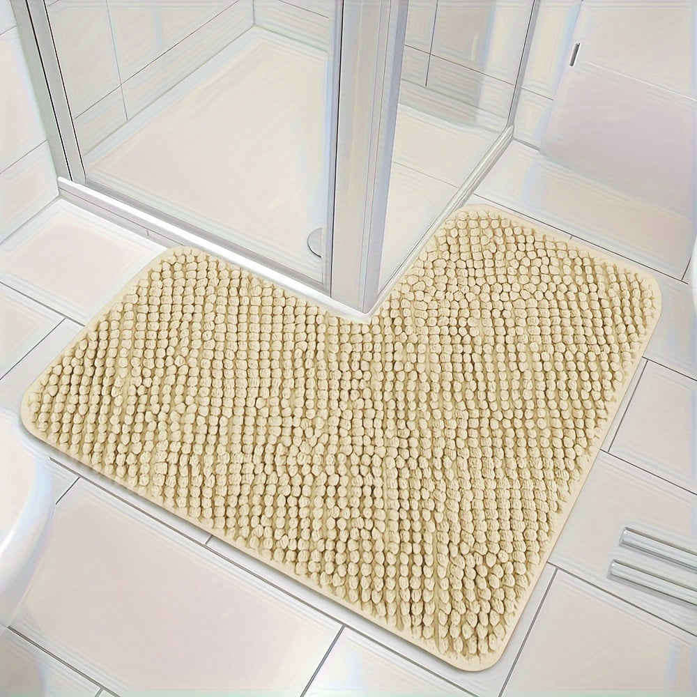 Tapis de douche en L moelleux
