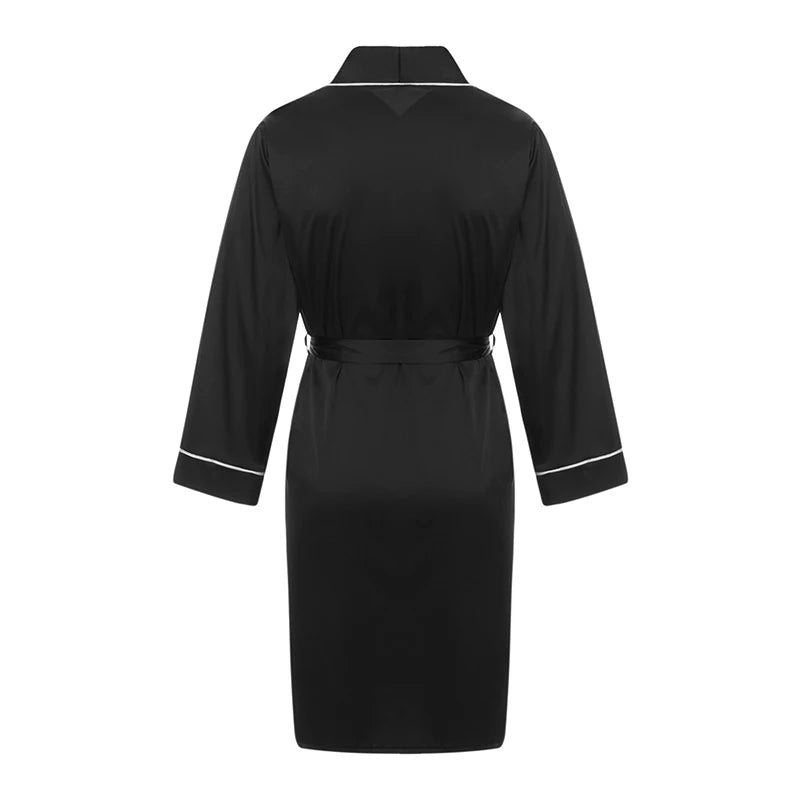 Peignoir de bain satiné pour homme