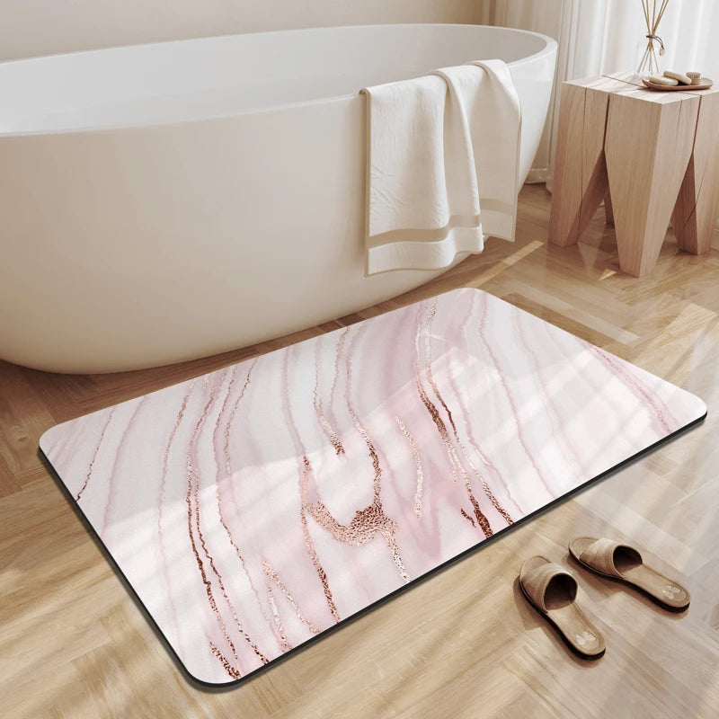 Tapis de bain marbre