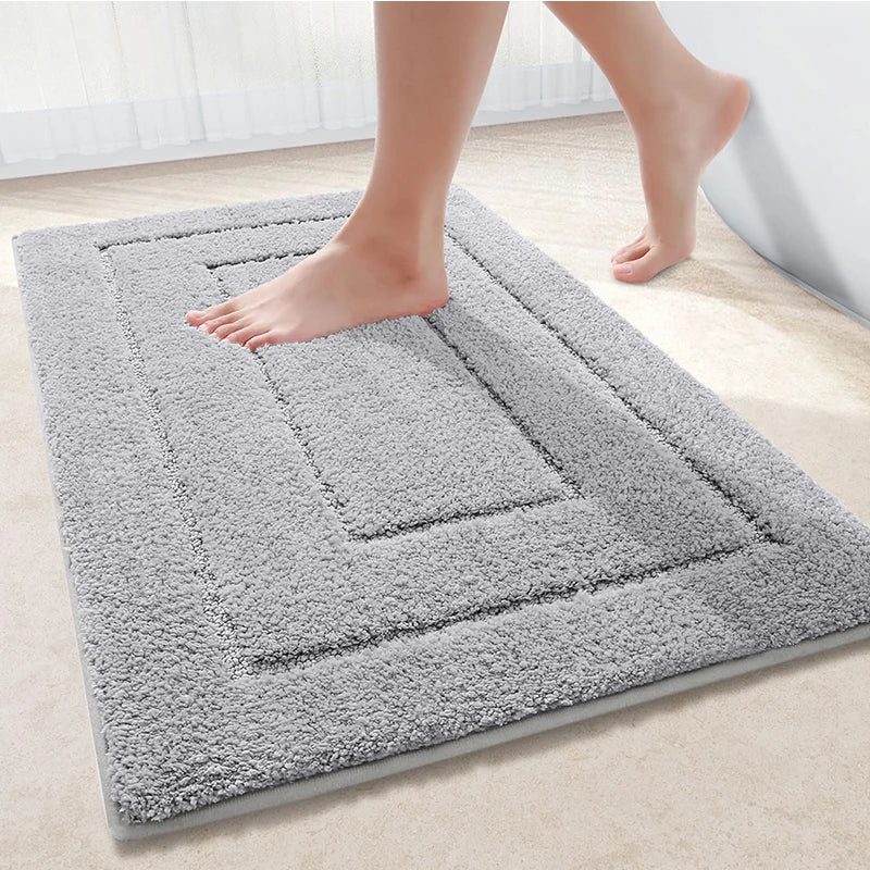 Tapis de bain en velour moelleux