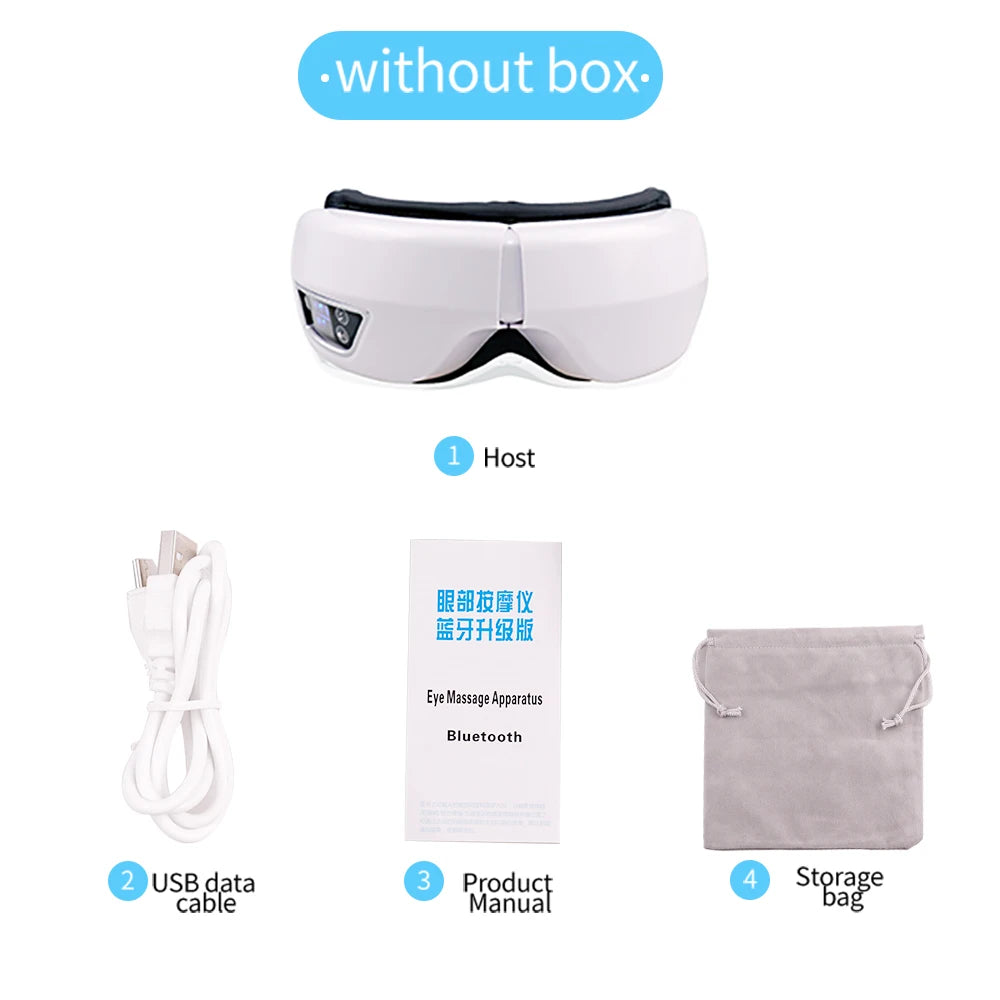 Masseur pour les yeux chauffant avec musique