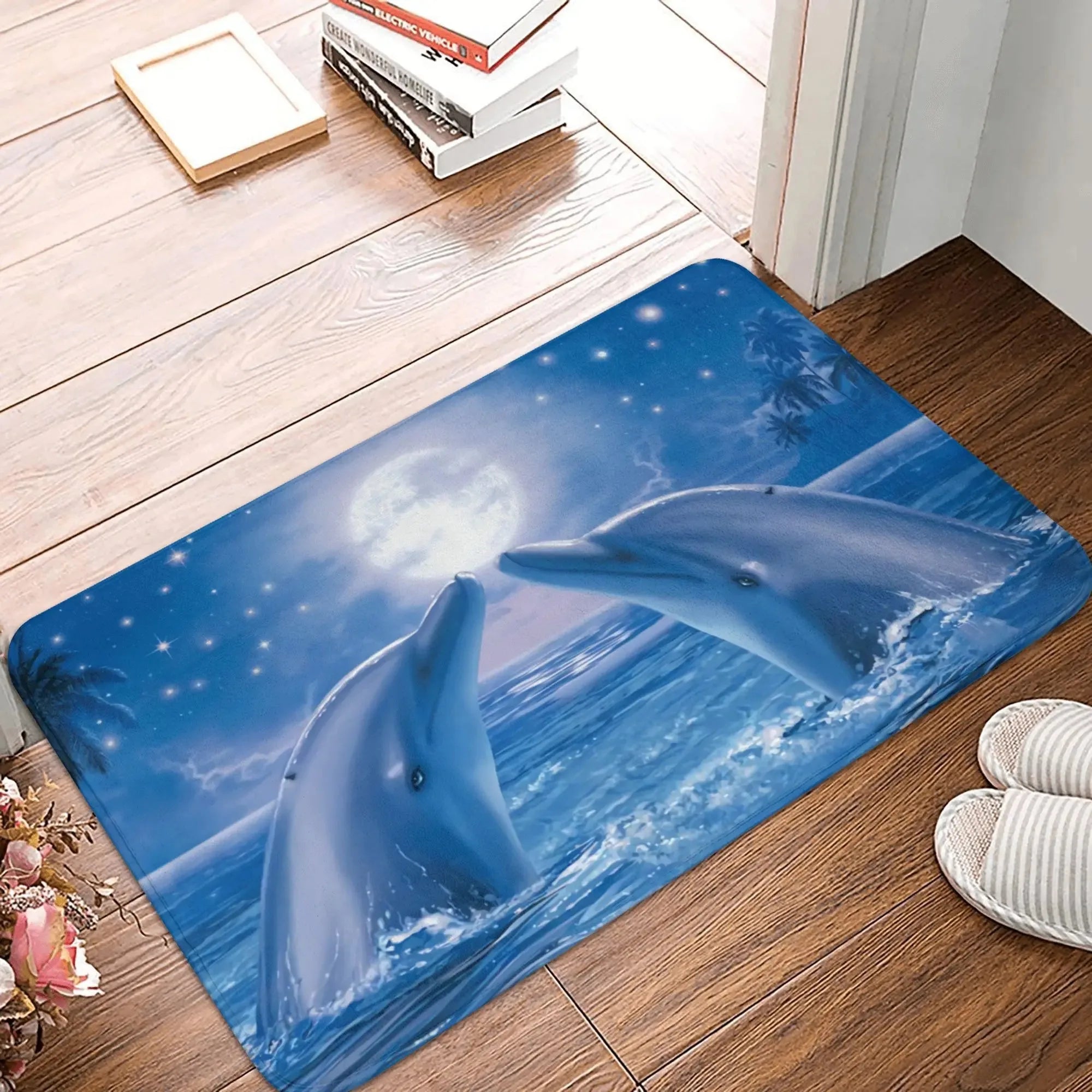 Tapis de bain dauphin moelleux