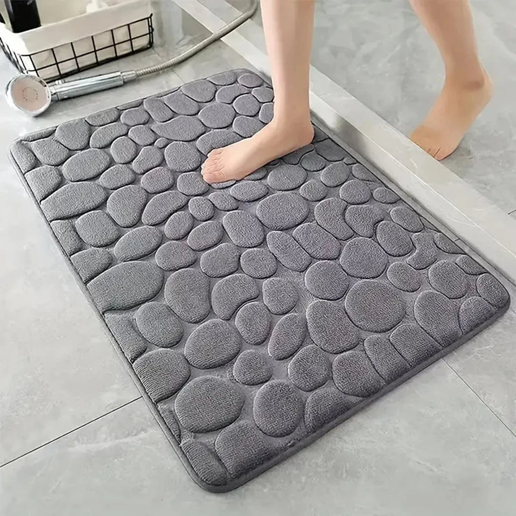 Tapis de bain en galets