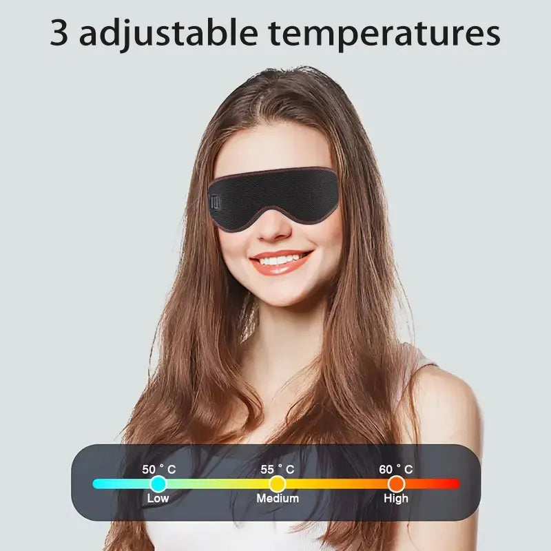 Masque pour les yeux chauffant pour les yeux secs