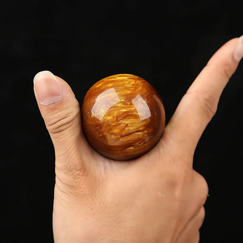 Boule de massage en cire d'abeille ambre