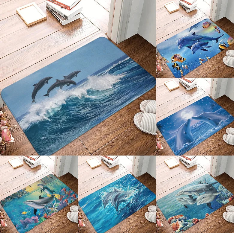 Tapis de bain dauphin moelleux