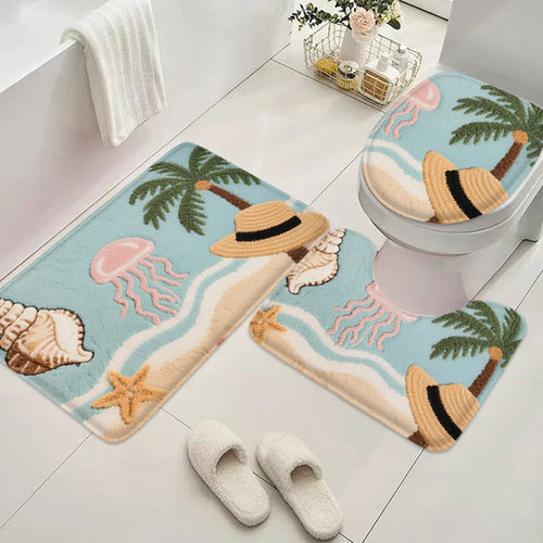 Ensemble de tapis de bain moelleux