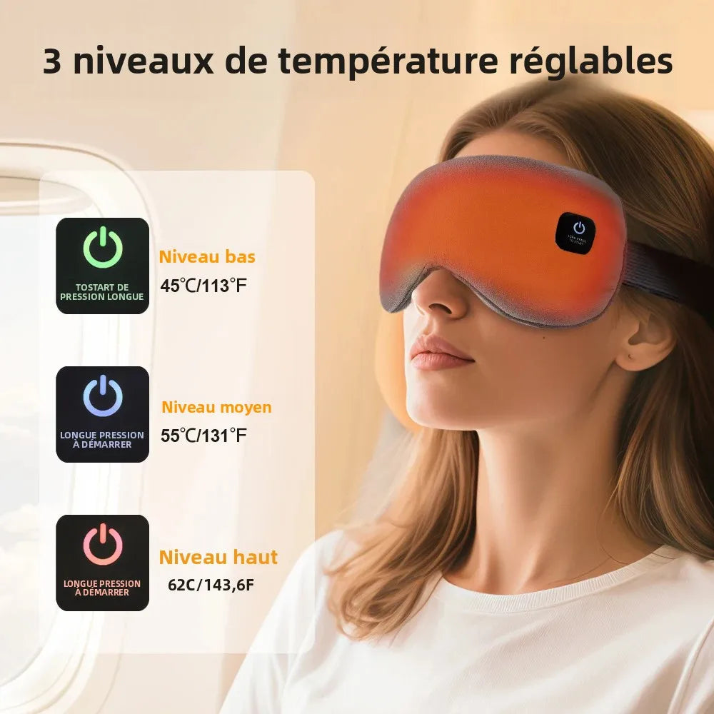 Masque pour les yeux chauffant massant
