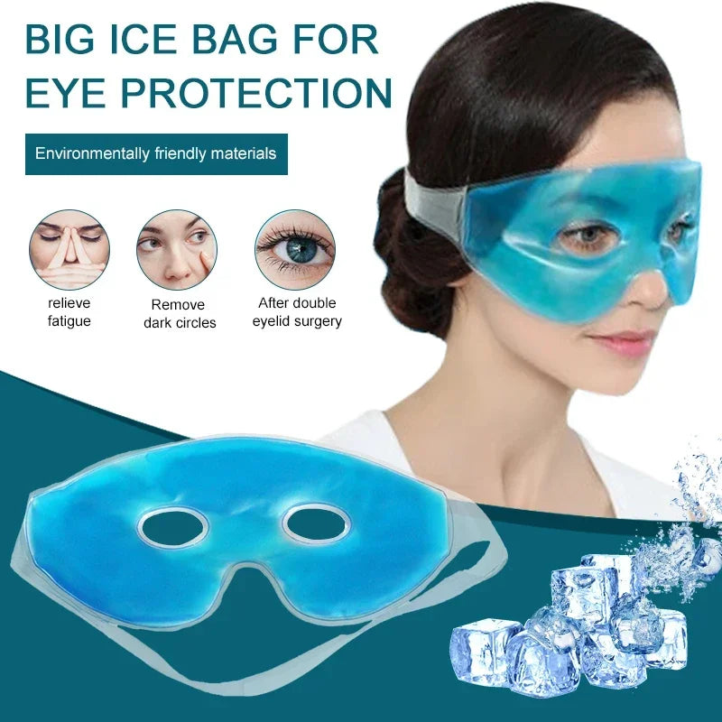 Masque pour les yeux glacé rafraîchissant