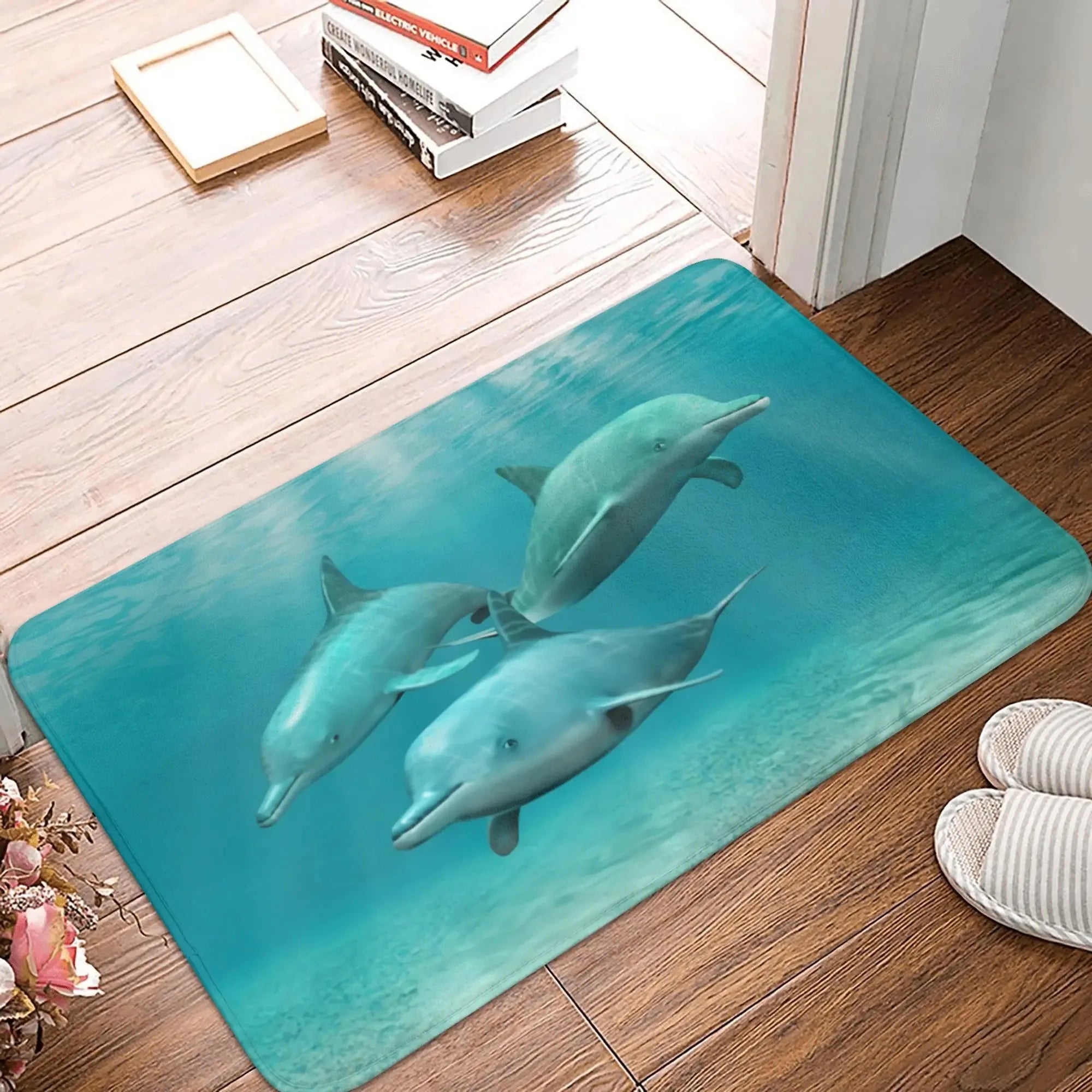 Tapis de bain dauphin moelleux