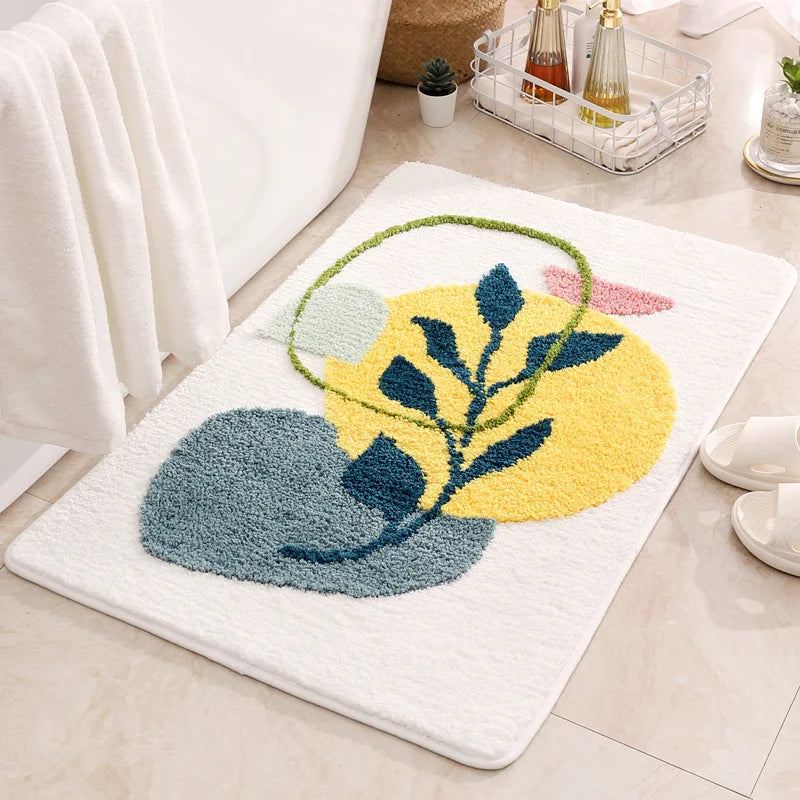 Tapis de bain moelleux Art Boho