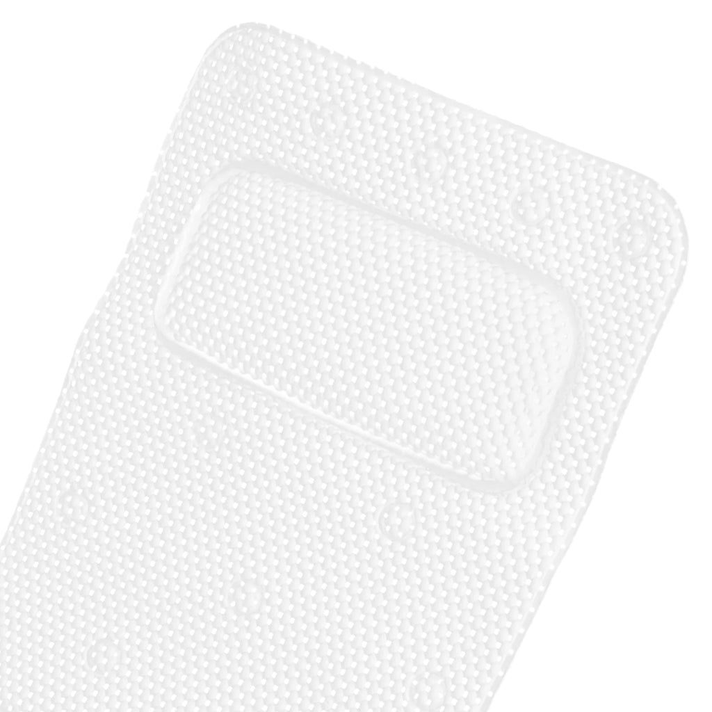 Tapis de baignoire blanc avec oreiller