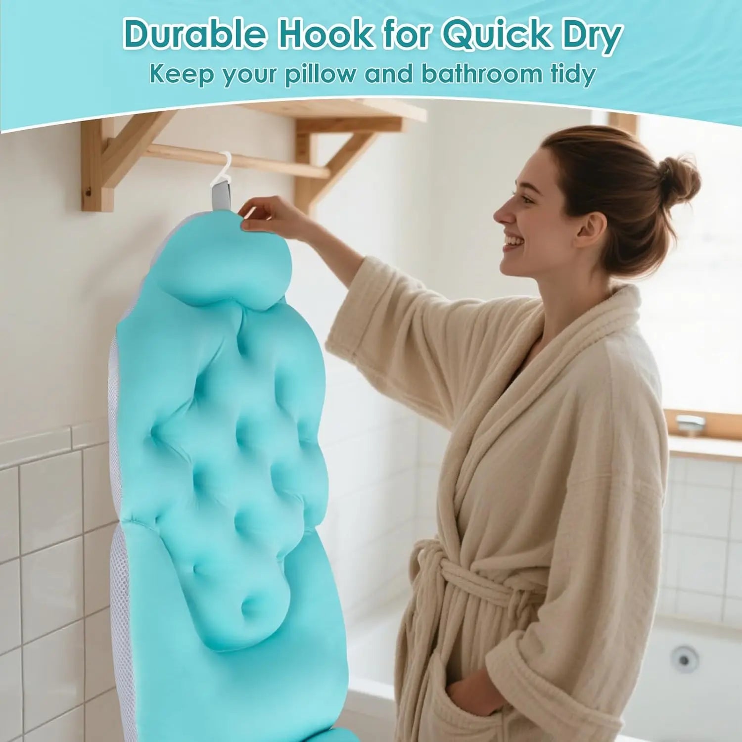 Matela de bain oreiller complet dos corps très confortable