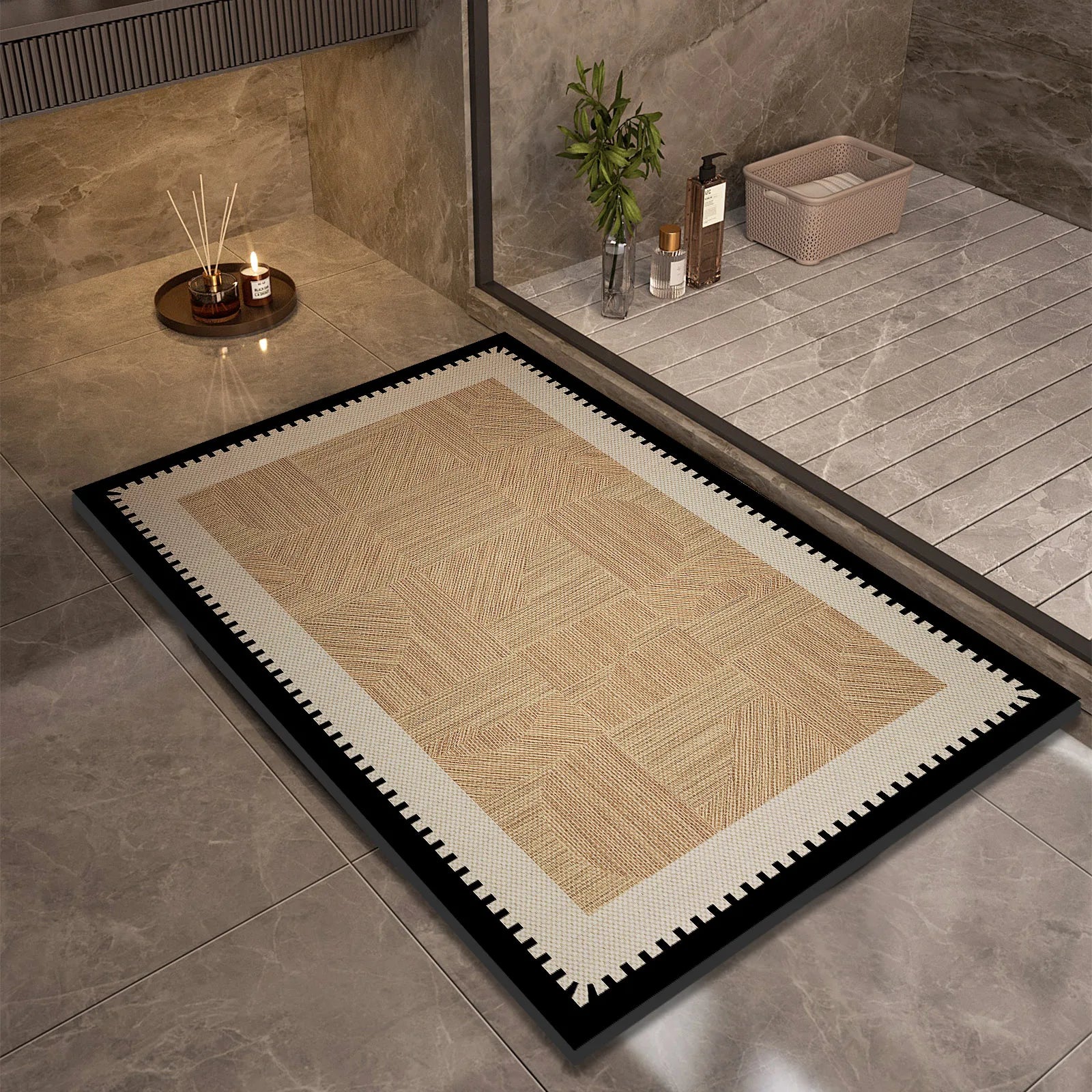 Tapis de bain de luxe en diatomite