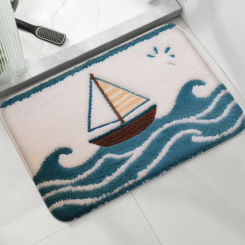 Tapis de bain moelleux