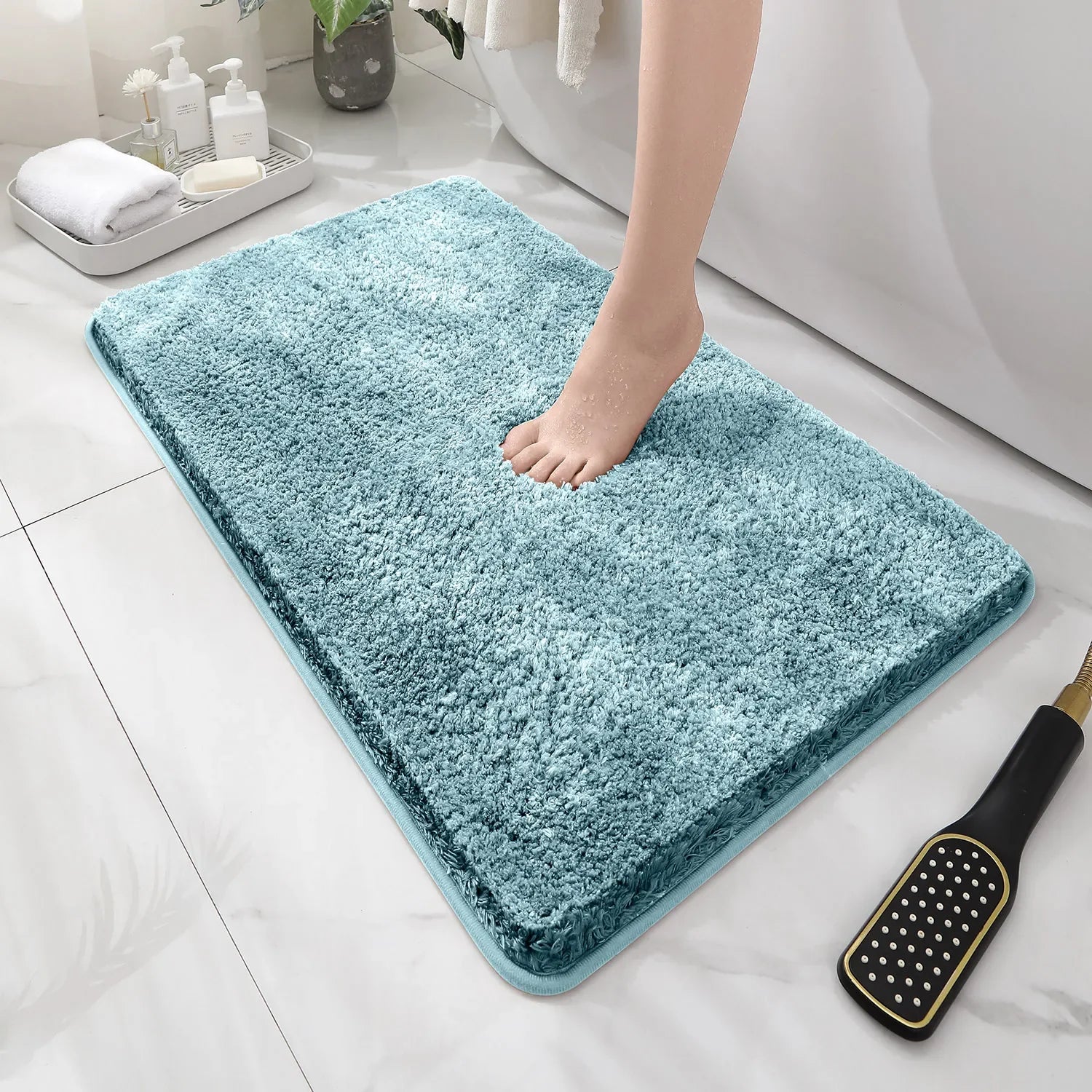 Tapis de bain moelleux
