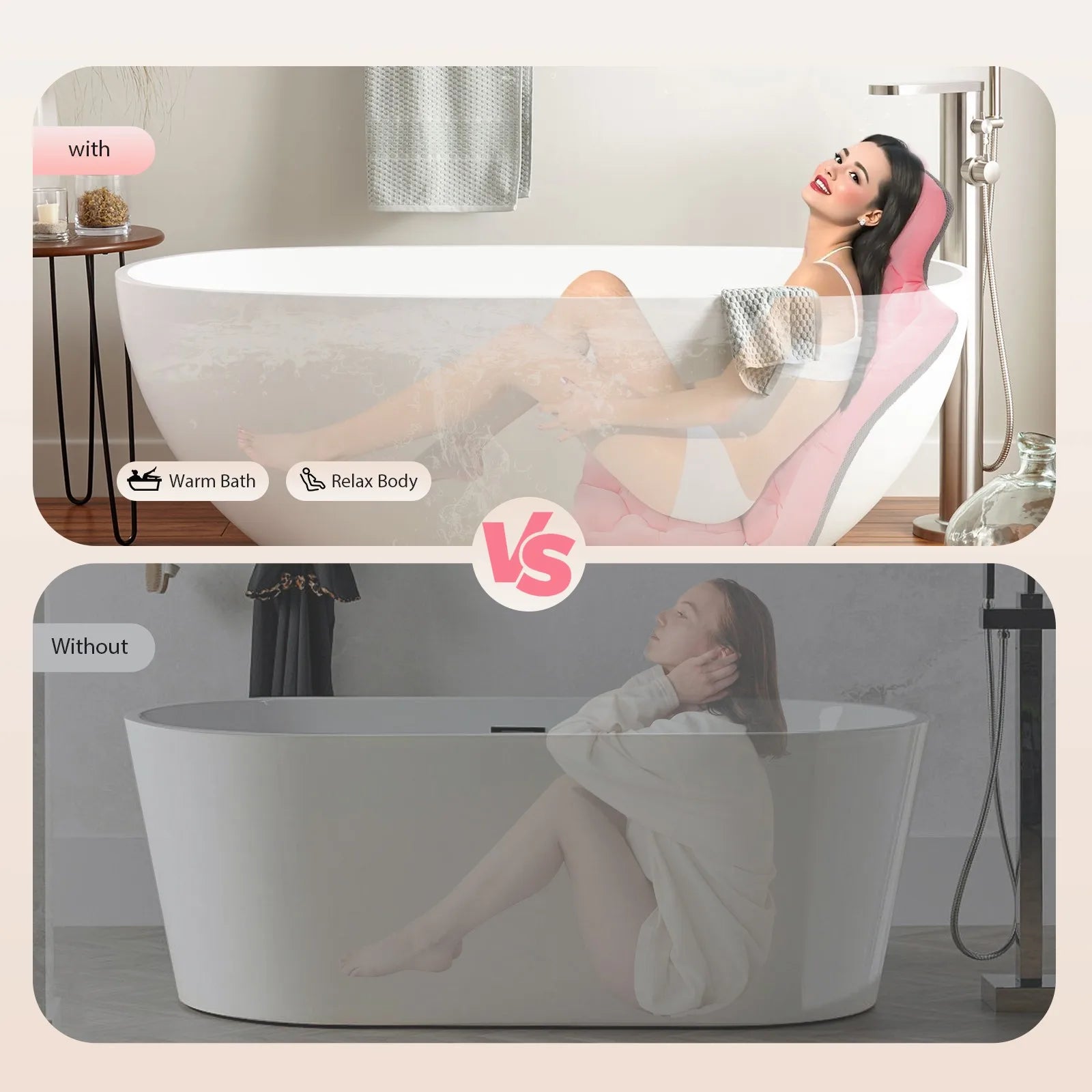 Oreiller de bain complet pour tout le corps