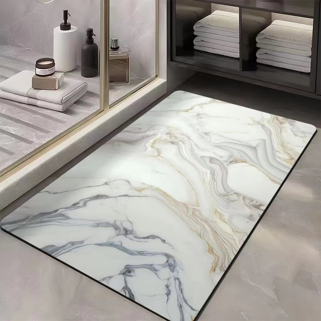 Tapis de bain marbre