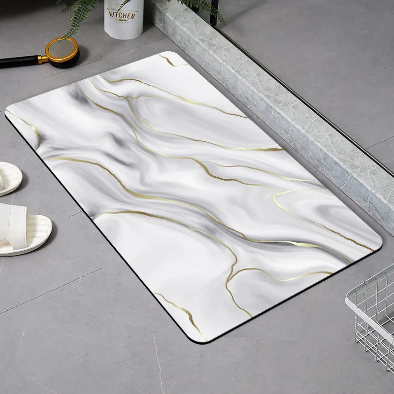 Tapis de bain marbre
