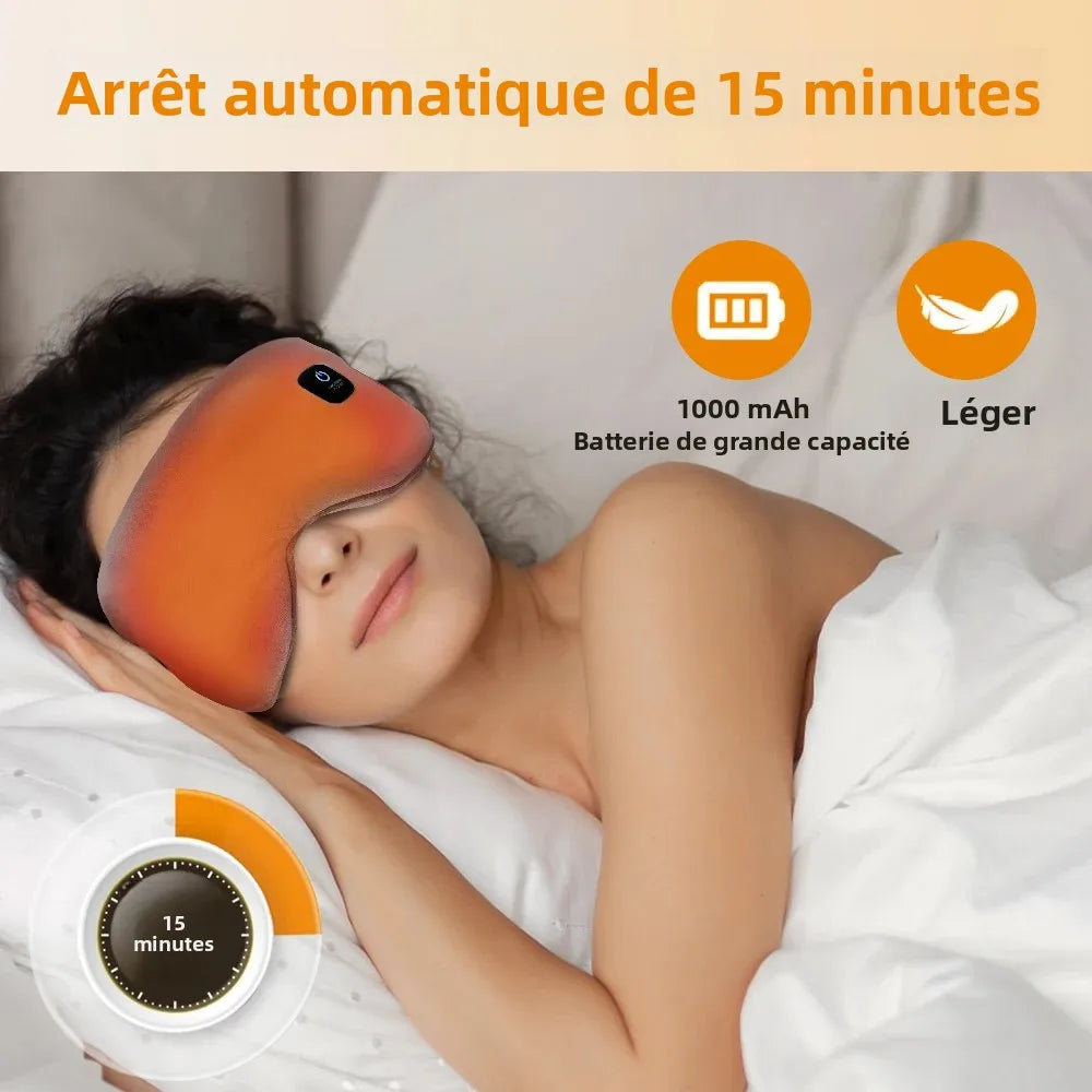 Masque pour les yeux chauffant massant