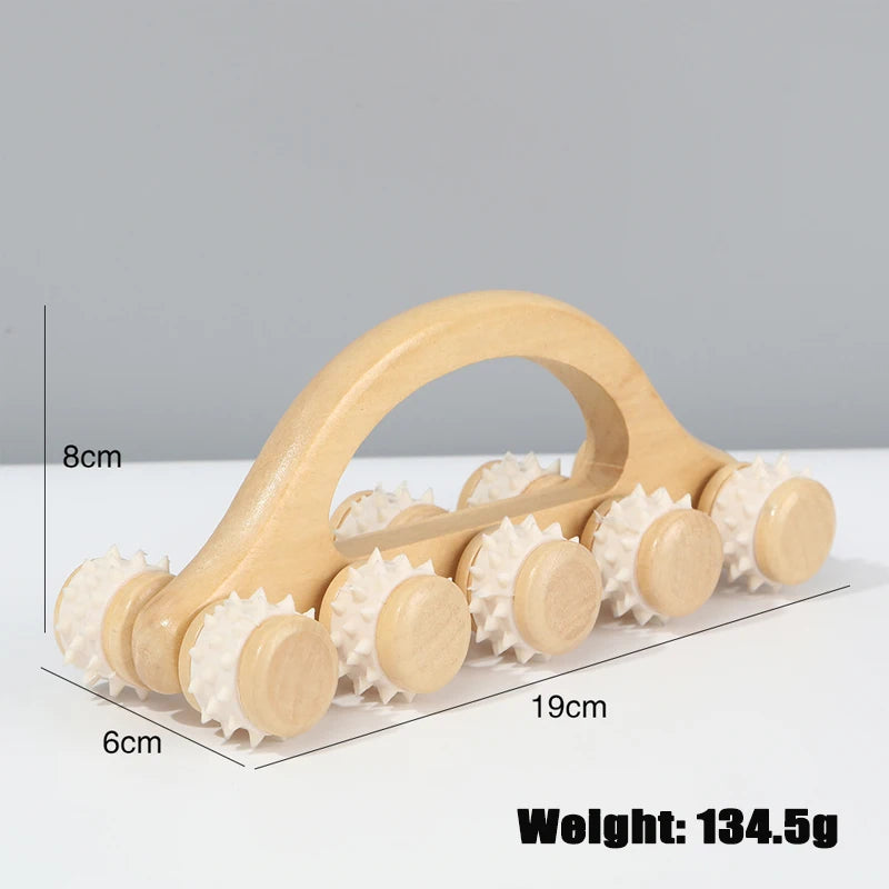 Rouleau de massage en bois
