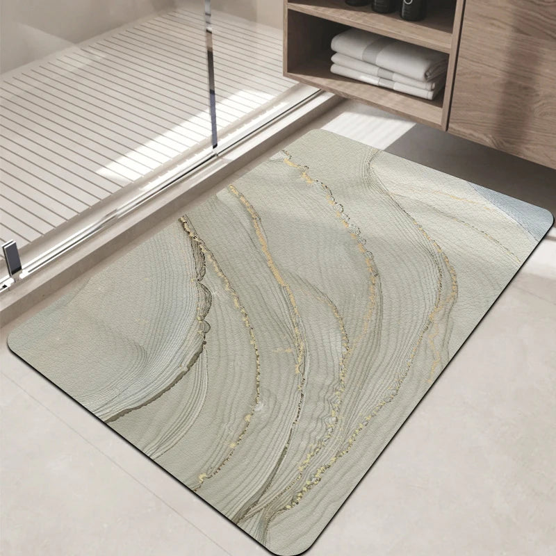 Tapis de bain marbre