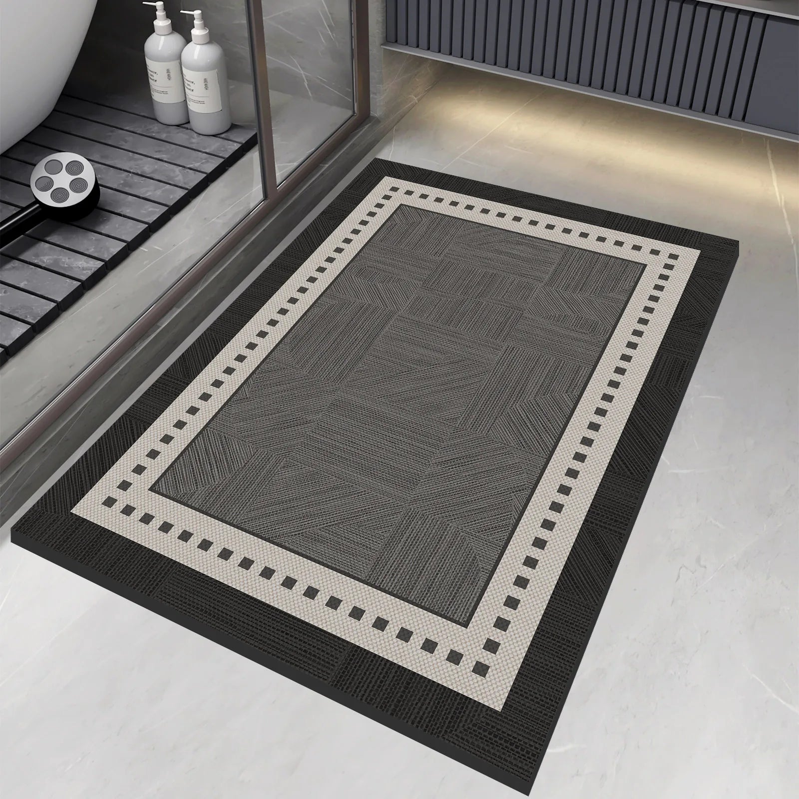 Tapis de bain de luxe en diatomite