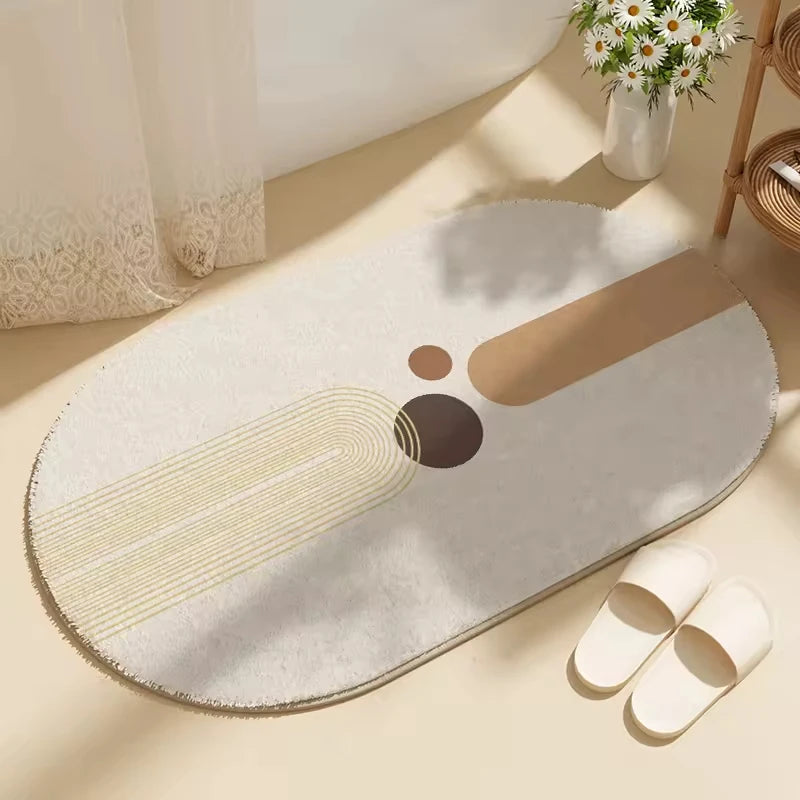 Tapis de bain fantaisie moelleux