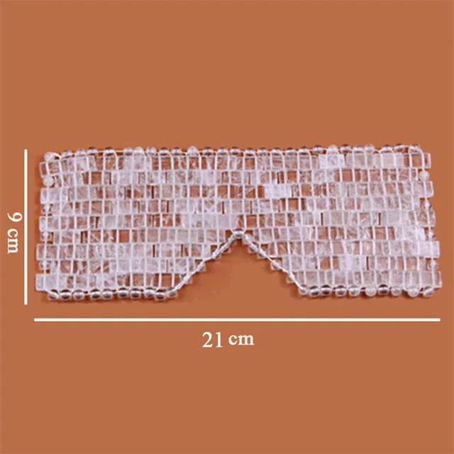 Masque pour les yeux Jade quartz lithothérapie