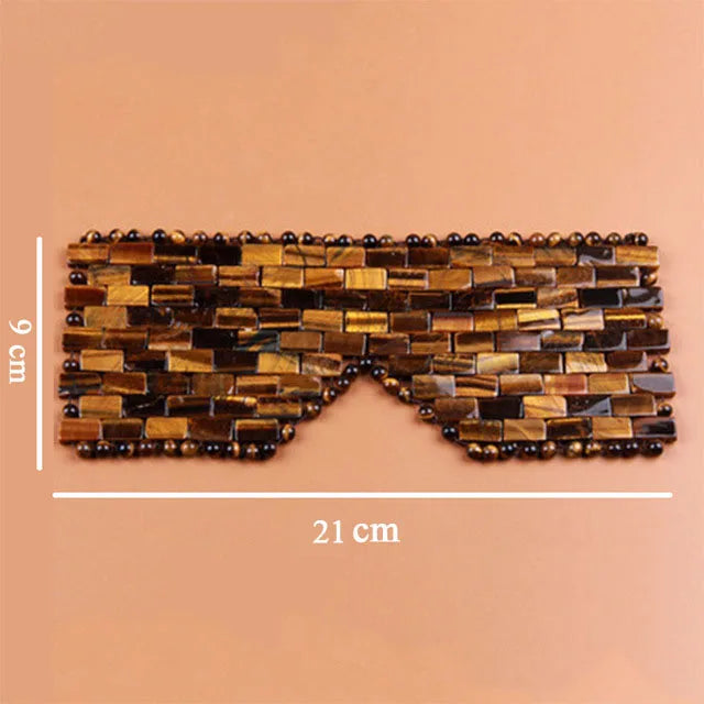 Masque pour les yeux Jade quartz lithothérapie