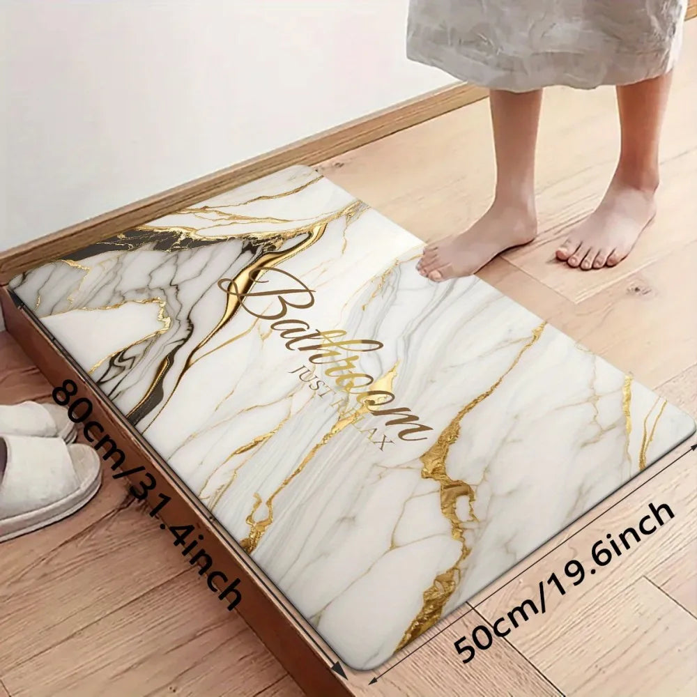 Tapis de bain marbre
