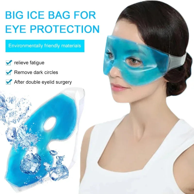 Masque pour les yeux glacé rafraîchissant