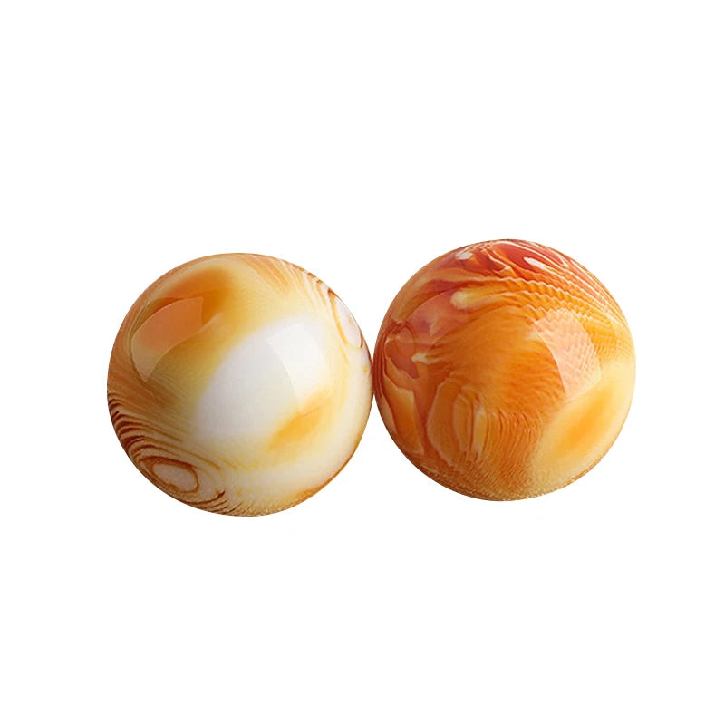 Boule de massage en cire d'abeille ambre