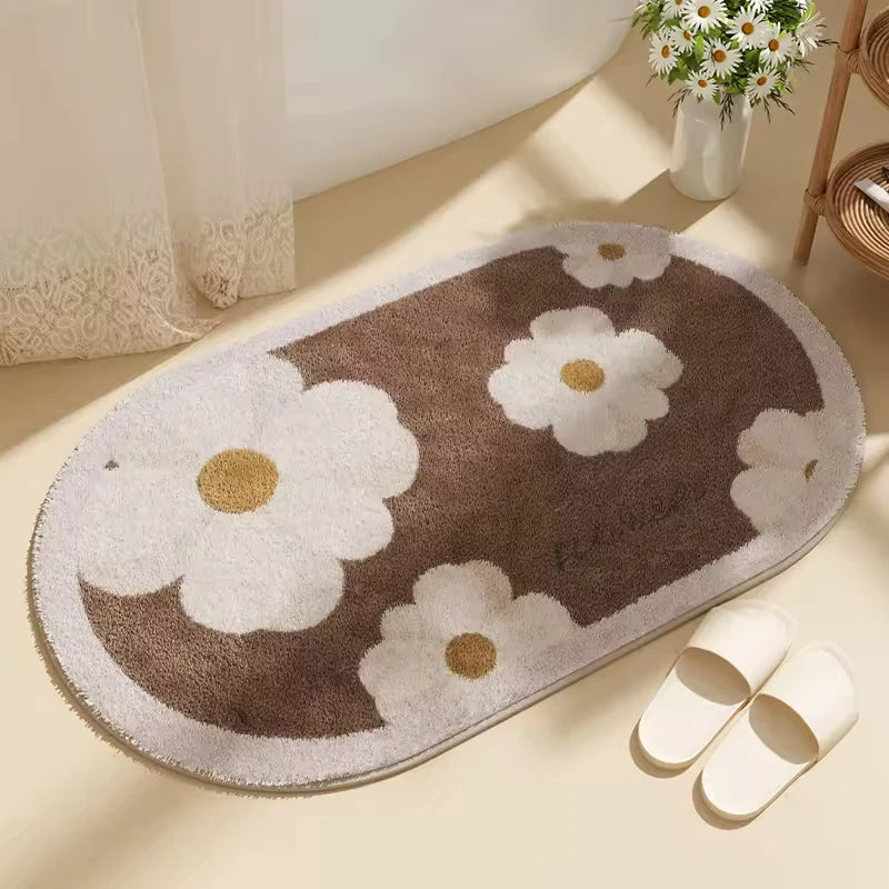 Tapis de bain fantaisie moelleux