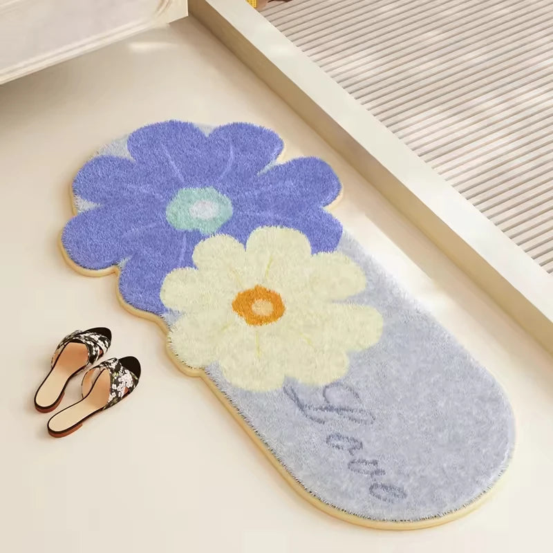 Tapis de bain fantaisie moelleux