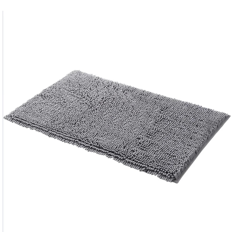 Tapis de bain en chenille moelleuse