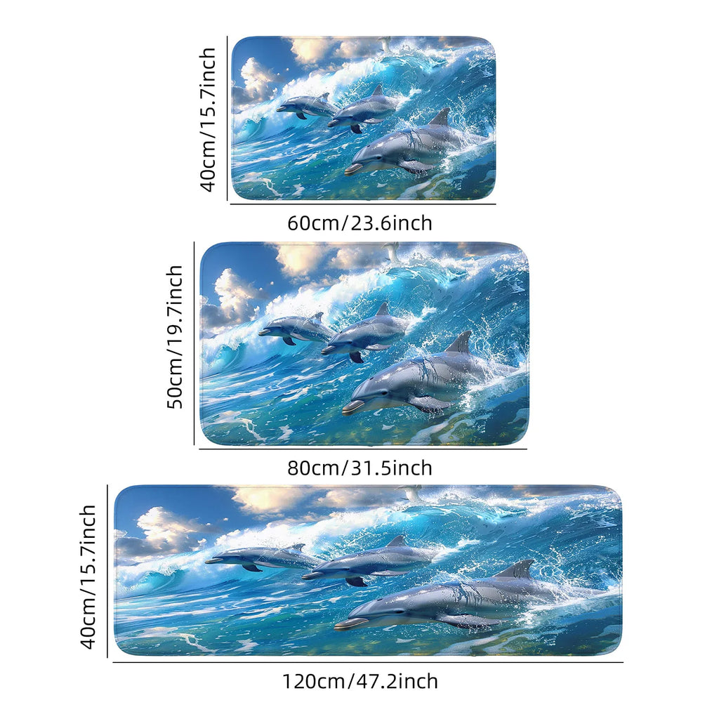 Tapis de bain dauphin moelleux