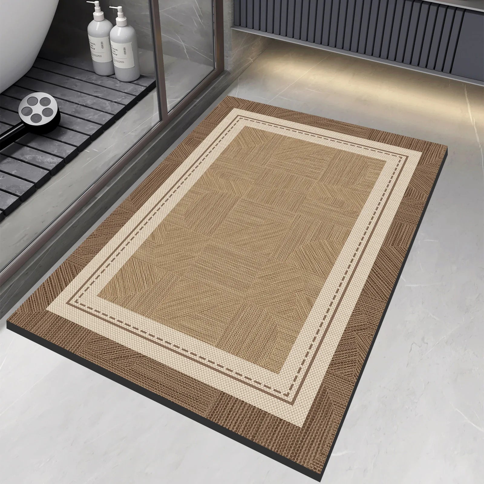 Tapis de bain de luxe en diatomite