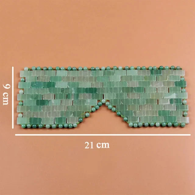 Masque pour les yeux Jade quartz lithothérapie