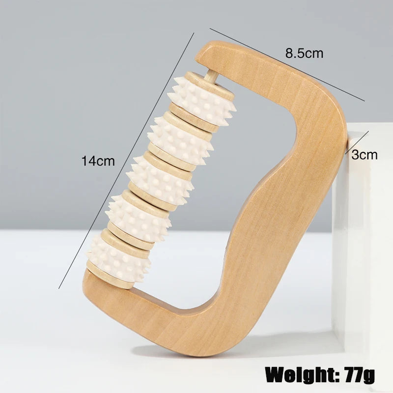 Rouleau de massage en bois