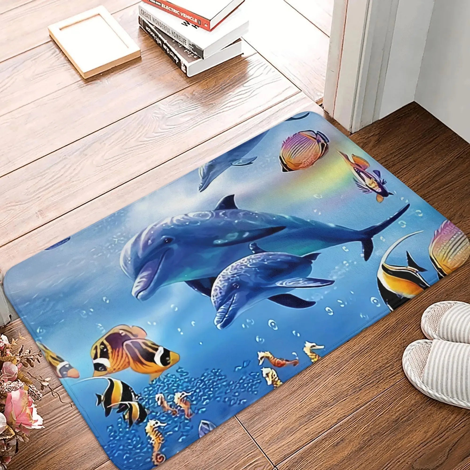 Tapis de bain dauphin moelleux