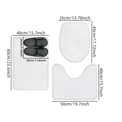 Ensemble de tapis de bain moelleux