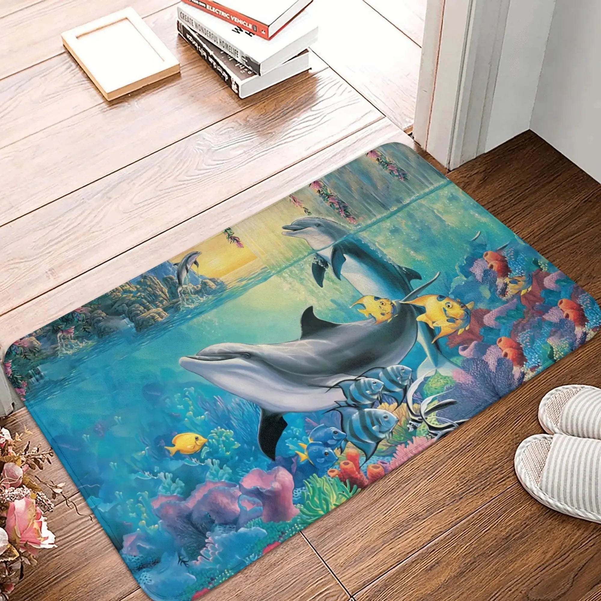 Tapis de bain dauphin moelleux