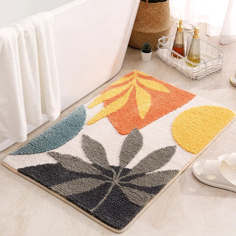 Tapis de bain moelleux Art Boho