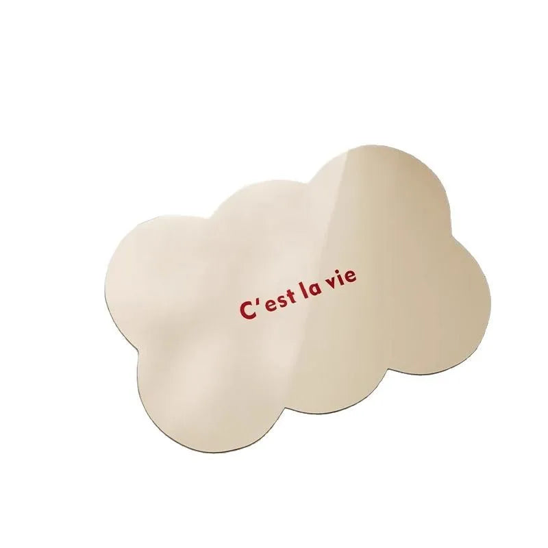 Tapis de bain en diatomite nuage